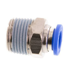 8mm x R3/8'' Push-in Fitting with Male Threads Brass/PA 66 NBR [5 Pieces]