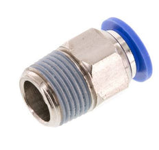 10mm x R3/8'' Push-in Fitting with Male Threads Brass/PA 66 NBR [2 Pieces]