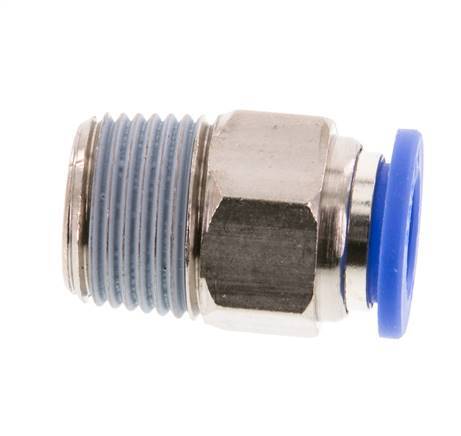 10mm x R3/8'' Push-in Fitting with Male Threads Brass/PA 66 NBR [2 Pieces]