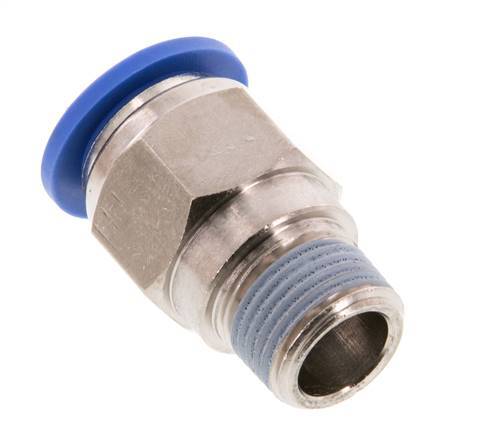 14mm x R3/8'' Push-in Fitting with Male Threads Brass/PA 66 NBR