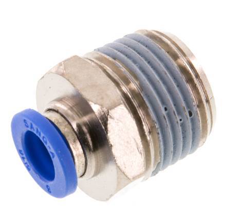 8mm x R1/2'' Push-in Fitting with Male Threads Brass/PA 66 NBR [2 Pieces]