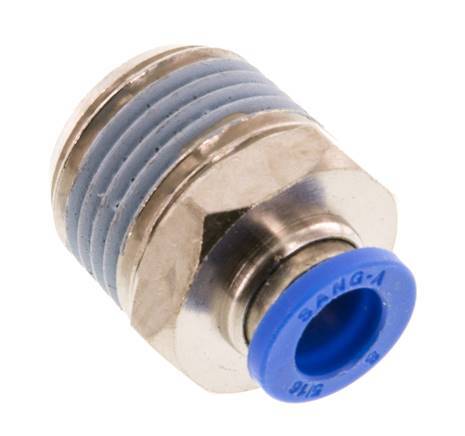 8mm x R1/2'' Push-in Fitting with Male Threads Brass/PA 66 NBR [2 Pieces]