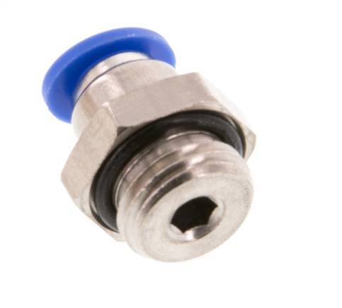 6mm x G1/4'' Push-in Fitting with Male Threads Brass/PA 66 NBR [5 Pieces]