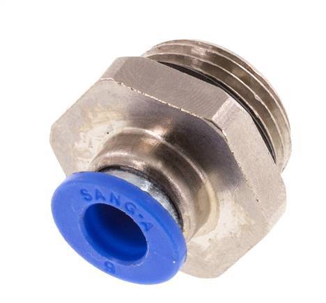 6mm x G3/8'' Push-in Fitting with Male Threads Brass/PA 66 NBR [5 Pieces]