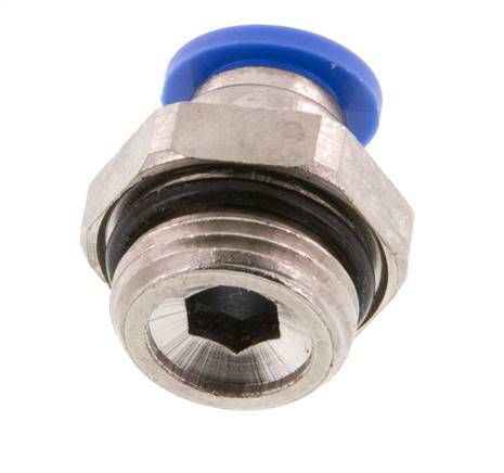 8mm x G3/8'' Push-in Fitting with Male Threads Brass/PA 66 NBR [5 Pieces]