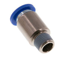 8mm x R1/8'' Push-in Fitting with Male Threads Brass/PA 66 NBR Inner Hexagon [5 Pieces]