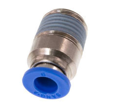 6mm x R1/4'' Push-in Fitting with Male Threads Brass/PA 66 NBR Inner Hexagon [5 Pieces]