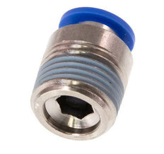 10mm x R1/2'' Push-in Fitting with Male Threads Brass/PA 66 NBR Inner Hexagon [2 Pieces]