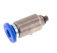 4mm x M 3 Push-in Fitting with Male Threads Brass/PA 66 NBR Inner Hexagon [5 Pieces]