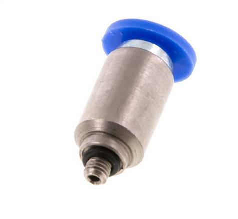 4mm x M 3 Push-in Fitting with Male Threads Brass/PA 66 NBR Inner Hexagon [5 Pieces]
