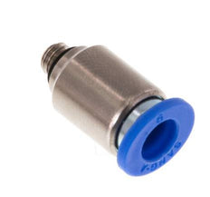 6mm x M 5 Push-in Fitting with Male Threads Brass/PA 66 NBR Inner Hexagon [5 Pieces]