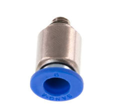 6mm x M 5 Push-in Fitting with Male Threads Brass/PA 66 NBR Inner Hexagon [5 Pieces]