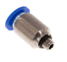 6mm x M 5 Push-in Fitting with Male Threads Brass/PA 66 NBR Inner Hexagon [5 Pieces]