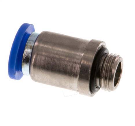 8mm x G1/8'' Push-in Fitting with Male Threads Brass/PA 66 NBR Inner Hexagon [5 Pieces]
