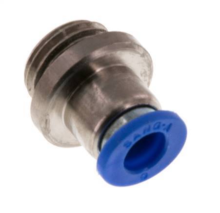 6mm x G1/4'' Push-in Fitting with Male Threads Brass/PA 66 NBR Inner Hexagon [5 Pieces]