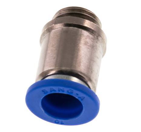 10mm x G1/4'' Push-in Fitting with Male Threads Brass/PA 66 NBR Inner Hexagon [2 Pieces]