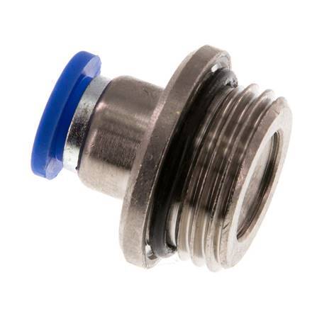 8mm x G1/2'' Push-in Fitting with Male Threads Brass/PA 66 NBR Inner Hexagon [2 Pieces]