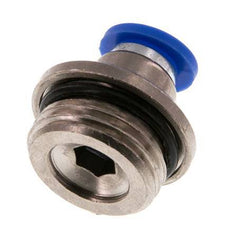 8mm x G1/2'' Push-in Fitting with Male Threads Brass/PA 66 NBR Inner Hexagon [2 Pieces]