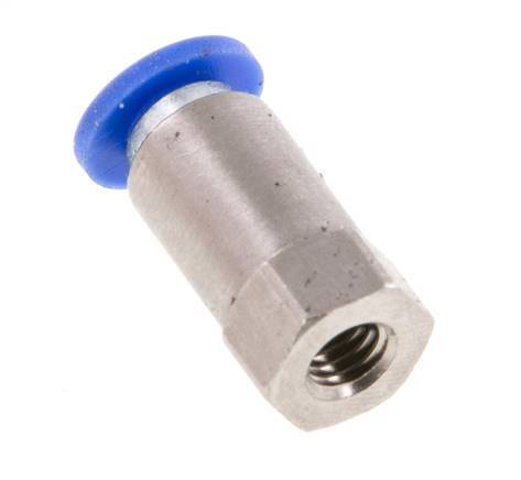 3mm x M 5 Push-in Fitting with Female Threads Brass/PA 66 NBR [2 Pieces]