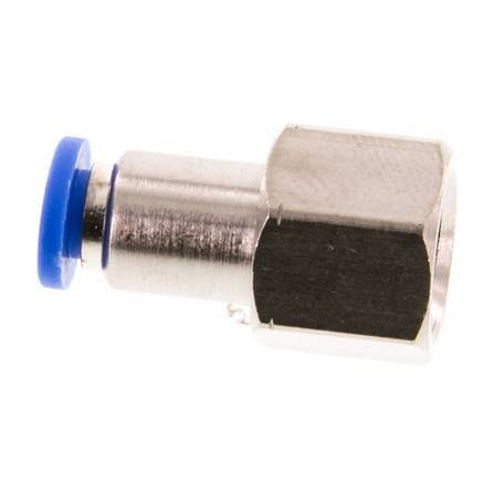 4mm x G1/8'' Push-in Fitting with Female Threads Brass/PA 66 NBR [2 Pieces]