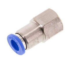 6mm x G1/8'' Push-in Fitting with Female Threads Brass/PA 66 NBR [2 Pieces]