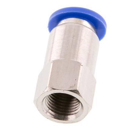 8mm x G1/8'' Push-in Fitting with Female Threads Brass/PA 66 NBR [2 Pieces]
