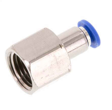 4mm x G1/4'' Push-in Fitting with Female Threads Brass/PA 66 NBR [2 Pieces]