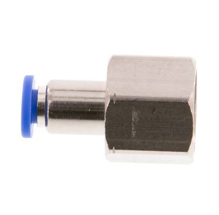 4mm x G1/4'' Push-in Fitting with Female Threads Brass/PA 66 NBR [2 Pieces]