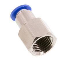 6mm x G1/4'' Push-in Fitting with Female Threads Brass/PA 66 NBR [2 Pieces]