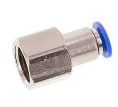 6mm x G1/4'' Push-in Fitting with Female Threads Brass/PA 66 NBR [2 Pieces]