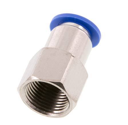 10mm x G3/8'' Push-in Fitting with Female Threads Brass/PA 66 NBR [2 Pieces]