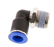 12mm x R1/2'' 90deg Elbow Push-in Fitting with Male Threads Brass/PA 66 NBR Short Sleeve Rotatable [2 Pieces]