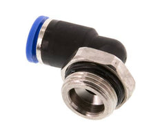 8mm x G3/8'' 90deg Elbow Push-in Fitting with Male Threads Brass/PA 66 NBR Short Sleeve Rotatable [2 Pieces]