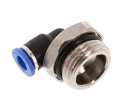 6mm x G1/2'' 90deg Elbow Push-in Fitting with Male Threads Brass/PA 66 NBR Short Sleeve Rotatable [2 Pieces]