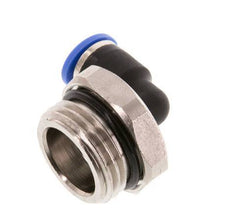6mm x G1/2'' 90deg Elbow Push-in Fitting with Male Threads Brass/PA 66 NBR Short Sleeve Rotatable [2 Pieces]