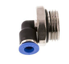 6mm x G1/2'' 90deg Elbow Push-in Fitting with Male Threads Brass/PA 66 NBR Short Sleeve Rotatable [2 Pieces]