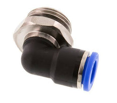 10mm x G1/2'' 90deg Elbow Push-in Fitting with Male Threads Brass/PA 66 NBR Short Sleeve Rotatable [2 Pieces]
