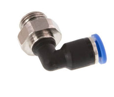 4mm x G1/8'' 90deg Elbow Push-in Fitting with Male Threads Brass/PA 66 NBR Rotatable [2 Pieces]