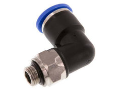 10mm x G1/8'' 90deg Elbow Push-in Fitting with Male Threads Brass/PA 66 NBR Rotatable [2 Pieces]