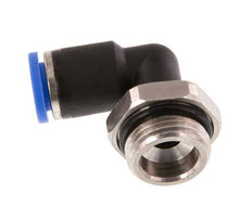 8mm x G3/8'' 90deg Elbow Push-in Fitting with Male Threads Brass/PA 66 NBR Rotatable [2 Pieces]