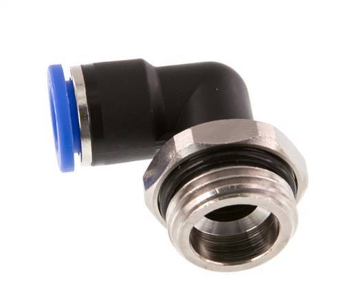 10mm x G1/2'' 90deg Elbow Push-in Fitting with Male Threads Brass/PA 66 NBR Rotatable [2 Pieces]