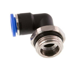 10mm x G1/2'' 90deg Elbow Push-in Fitting with Male Threads Brass/PA 66 NBR Rotatable [2 Pieces]