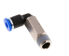 4mm x R1/8'' 90deg Elbow Push-in Fitting with Male Threads Brass/PA 66 NBR Long Sleeve Rotatable [2 Pieces]