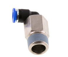 6mm x R3/8'' 90deg Elbow Push-in Fitting with Male Threads Brass/PA 66 NBR Long Sleeve Rotatable [2 Pieces]