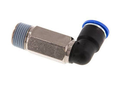 10mm x R3/8'' 90deg Elbow Push-in Fitting with Male Threads Brass/PA 66 NBR Long Sleeve Rotatable [2 Pieces]