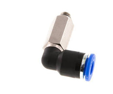 6mm x M 5 90deg Elbow Push-in Fitting with Male Threads Brass/PA 66 NBR Long Sleeve Rotatable [2 Pieces]