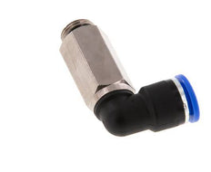 10mm x G1/4'' 90deg Elbow Push-in Fitting with Male Threads Brass/PA 66 NBR Long Sleeve Rotatable [2 Pieces]
