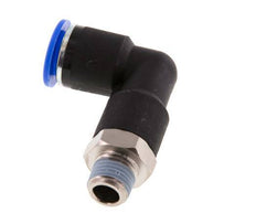 12mm x R1/4'' 90deg Elbow Push-in Fitting with Male Threads Brass/PA 66 NBR Long Body Rotatable [2 Pieces]