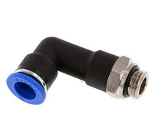 10mm x G1/4'' 90deg Elbow Push-in Fitting with Male Threads Brass/PA 66 NBR Long Body Rotatable [2 Pieces]