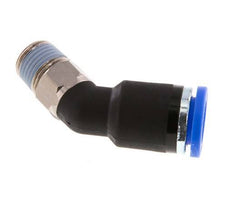 8mm x R1/8'' 45deg Elbow Push-in Fitting with Male Threads Brass/PA 66 NBR [2 Pieces]